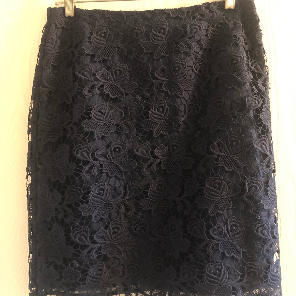 Navy Blue lace skirt
